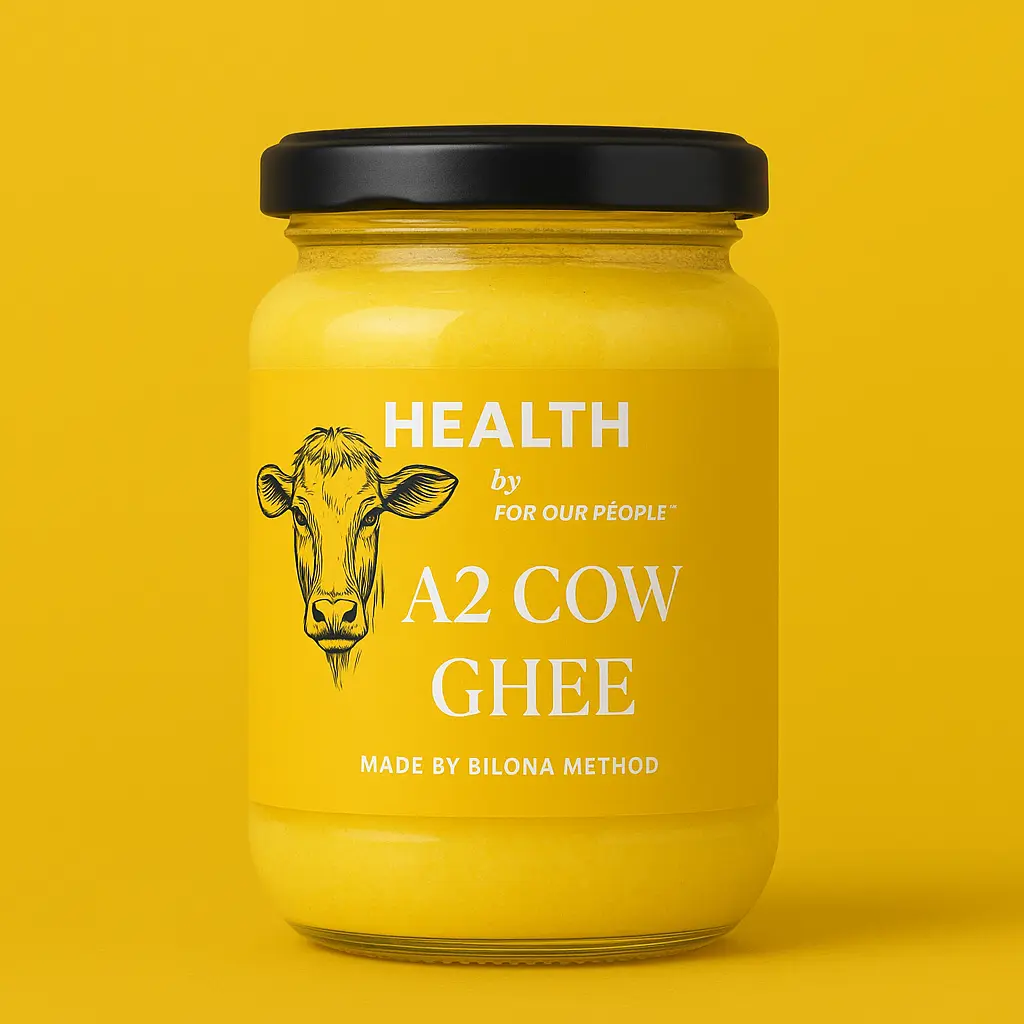 HEALTH By For The People INDIA -PURE A2 GIR COW GHEE (BILONA METHOD) - 250ML
